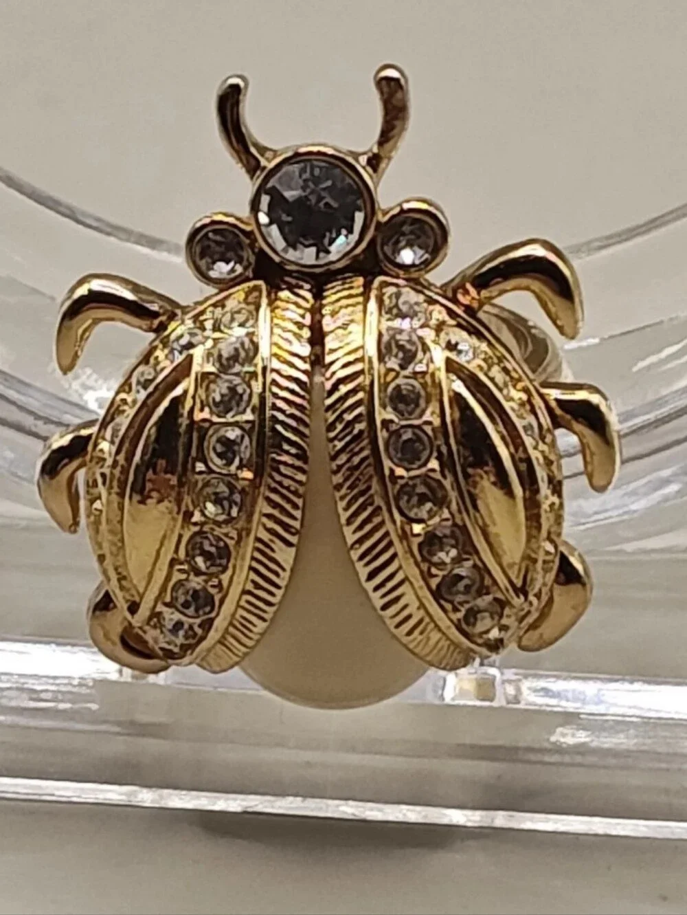 Vintage Kate Spade Ring Large Bugs Cocktail Statement Ladybug Beetle Sz 7